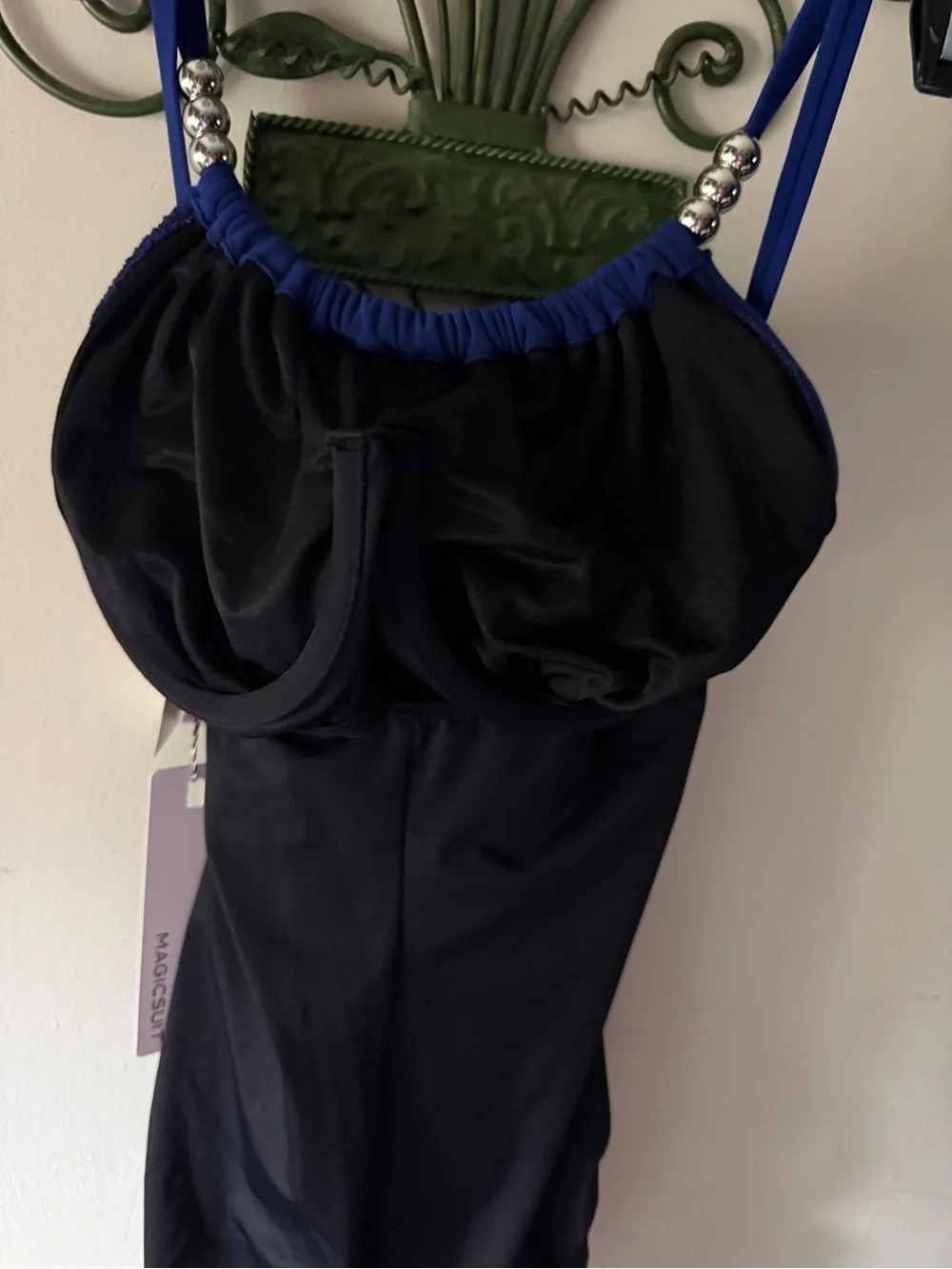 NWT Magicsuit Solid ultramarine   Colorblock Lisa One Piece Swimsuit Size 12
